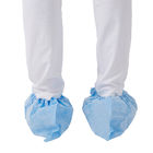 Νοσοκομείων μίας χρήσης αντι ολίσθηση 150*380mm καλύψεων παπουτσιών PE μπλε