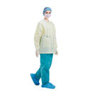 Τα μίας χρήσης παλτά εργαστηρίων FDA, μακρύ μίας χρήσης νοσοκομείο μανικιών τρίβουν