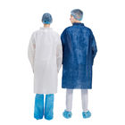 80gsm παλτά εργαστηρίων γιατρών, μίας χρήσης παλτό εργαστηρίων πολυπροπυλενίου με τα κουμπιά